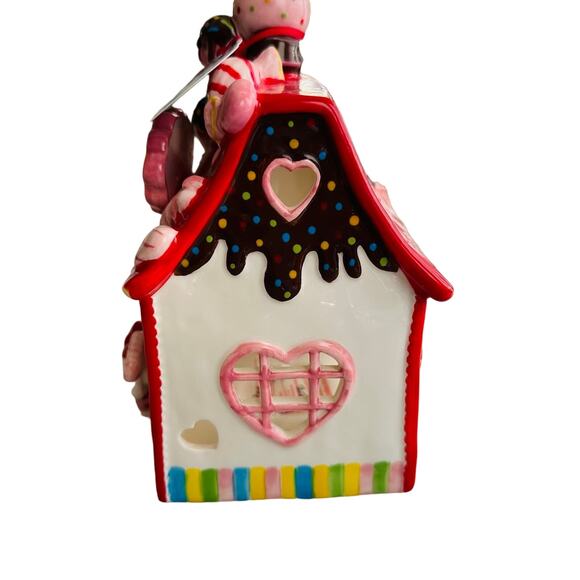 Hello Kitty Blue Sky Sanrio Sweet Shoppe Ceramic Tea Light Holder NEW - Picture 4 of 7